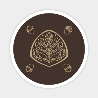 Oak Leaf Merit Badge with Acorns Magnet